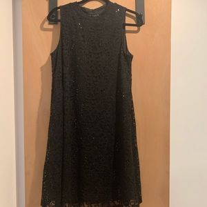 Black lace dress